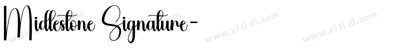 Midlestone Signature字体转换